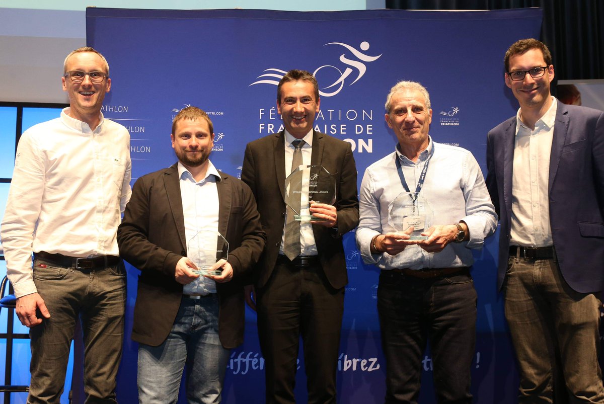 FFTRI's tweet photo. AG Tours : Suite récompenses :

Challenge jeunes : 1 Issy 2 Metz 3 Valence 

Club France : Fabrice Bossion, Florian Schaeffer, Franck Tajiri et Sébastien Sudrie

Dirigeant bénévole : Philippe Guiraud 

Arbitre : Richard Bitsch

Triathlete de l'année : Alexis Hanquinquant (absent) https://t.co/R1S6J0sEpe