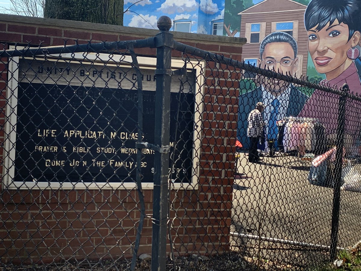 laramarierolo's tweet photo. Unity Baptist in Orange, NJ collaborates to host free giveaway for families in need. Shoes, clothes, toys and personal hygiene products available until 1:30PM!! @News12NJ https://t.co/MuOyupsy80