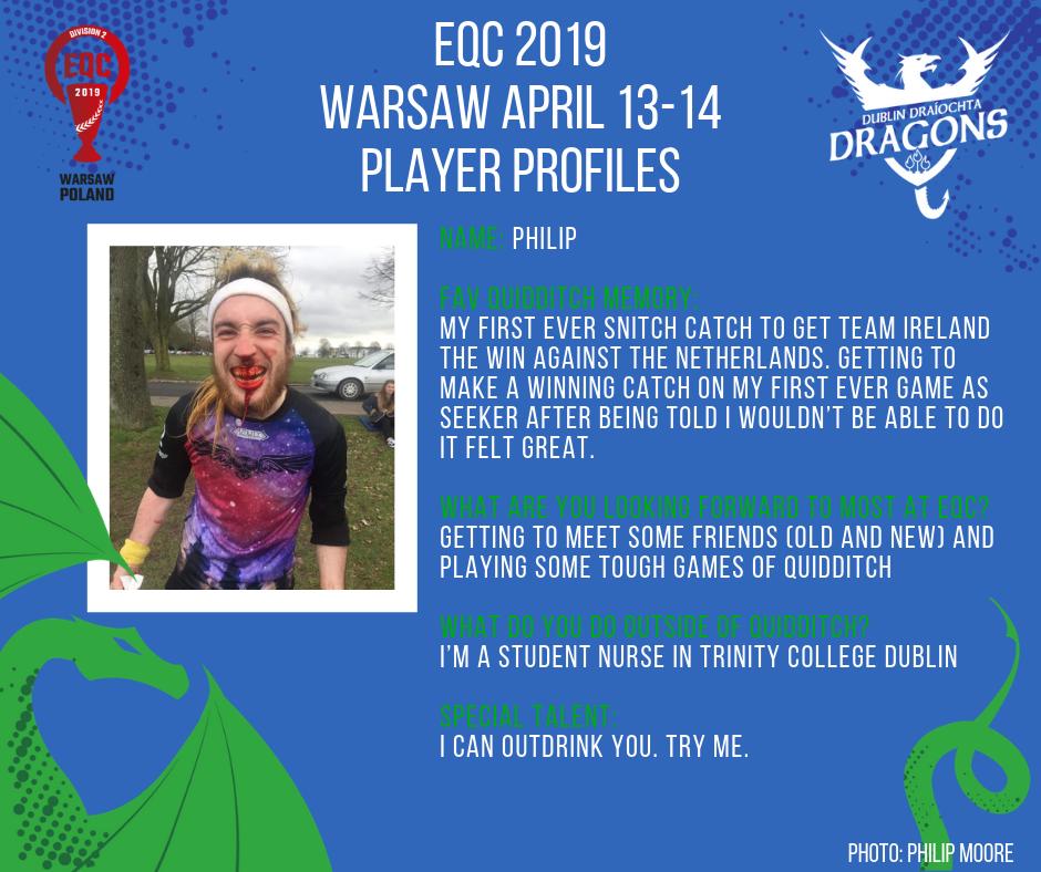 Today's player is our captain this year, also known as "The Beast" when he snitches, it's Philip!
#quidditch #EQC #ireland #dublin #sport #harrypotter