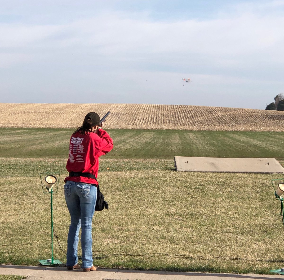 GreenAcresGrace's tweet photo. Sooo much joy watching sweet daughter compete! See the shattered clay? #gorgeousday #trapshooting #goodcleanfun https://t.co/2DTBmCF1Jc