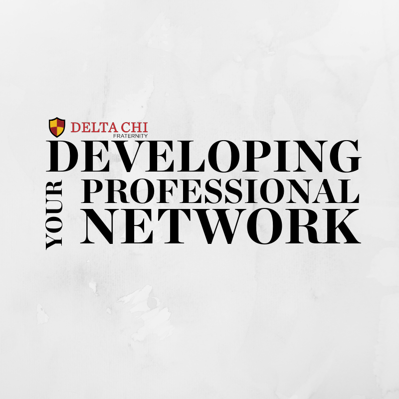 DeltaChiHQ's tweet photo. On Tuesday, April 9 at 7:30 pm CST, Delta Chi will host a webinar titled "Developing Your Professional Network," featuring Sean Conrad, Gorham State '94, and Alex Brown, South Dakota State '05. Learn more about how this can benefit you and register today.
https://t.co/6oUZ0Ub73n https://t.co/Cvlvdj7LL0