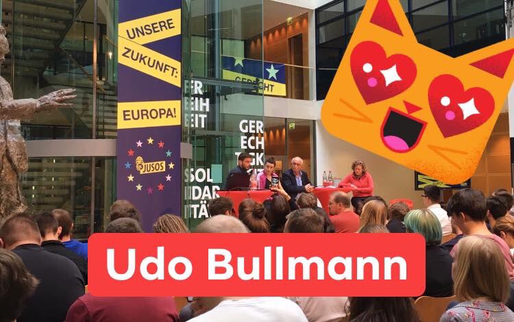 JusosLuebeck's tweet photo. Die Jugendkonferenz der #Jusos geht mit voller Energie weiter. Heute eröffnete Katarina #Barley den Tag. Udo #Bullmann (Vorsitzender der S&D-Fraktion) stand uns Rede und Antwort und nun ist auch noch Frans #Timmermans (unser europäischer Spitzenkandidat zur #Europawahl) bei uns. https://t.co/jdouVbNyuI