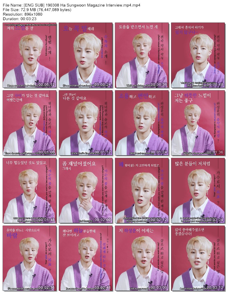 thereforesubs's tweet photo. [ENG SUB] 190308 Ha Sungwoon Magazine Interview by Therefore Subs

Please do not reupload or take out without credits!

YT: https://t.co/aHZfAc3Nas
DM: https://t.co/mhoNS50CZW
MEGA: https://t.co/Cg3vM31o2U https://t.co/d2WgQAHALo
