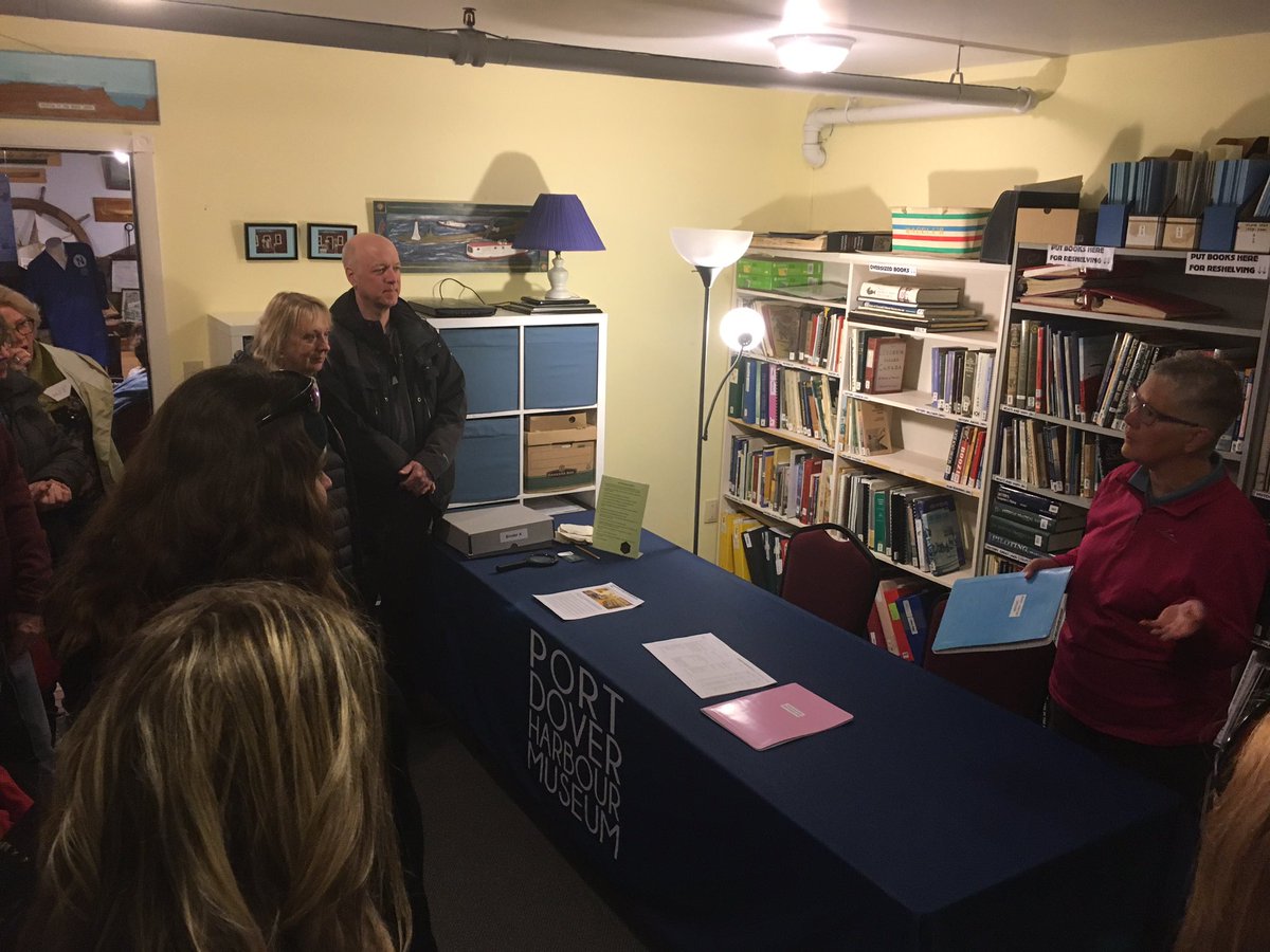 DTMHC_Canada's tweet photo. At our fourth stop, @PortDoverMus where Emily, Kerry and Cindy presented for our #VolunteerDrive. #JoinTheScene https://t.co/24AW3AB4BR