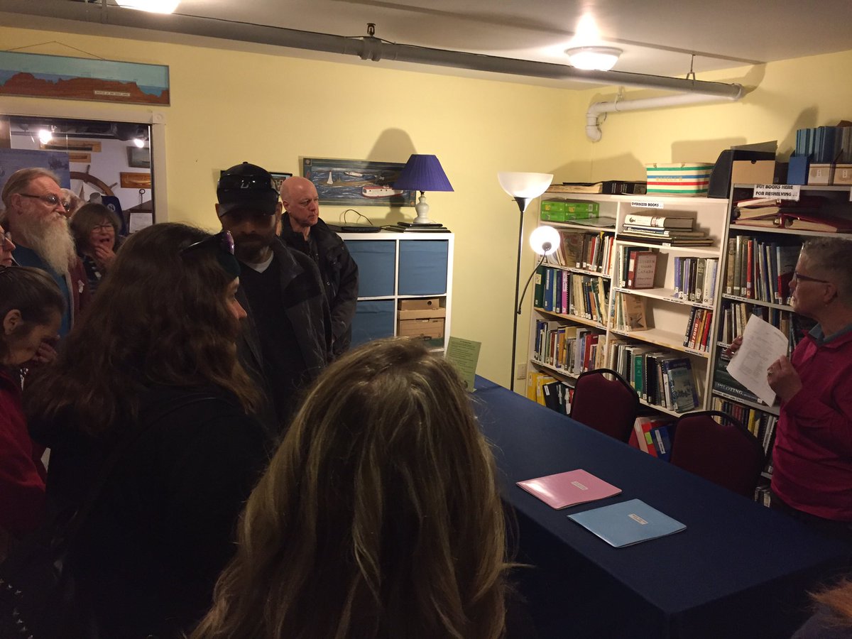 PortDoverMus's tweet photo. Learning about the volunteer work and organizing of our Harry B. Barrett Reading Room. Thank you to our volunteers, Kerry & Cindy for sharing their work #JoinTheScene #SceneNorfolk #volunteerdrive2019 https://t.co/8PhviCu61z