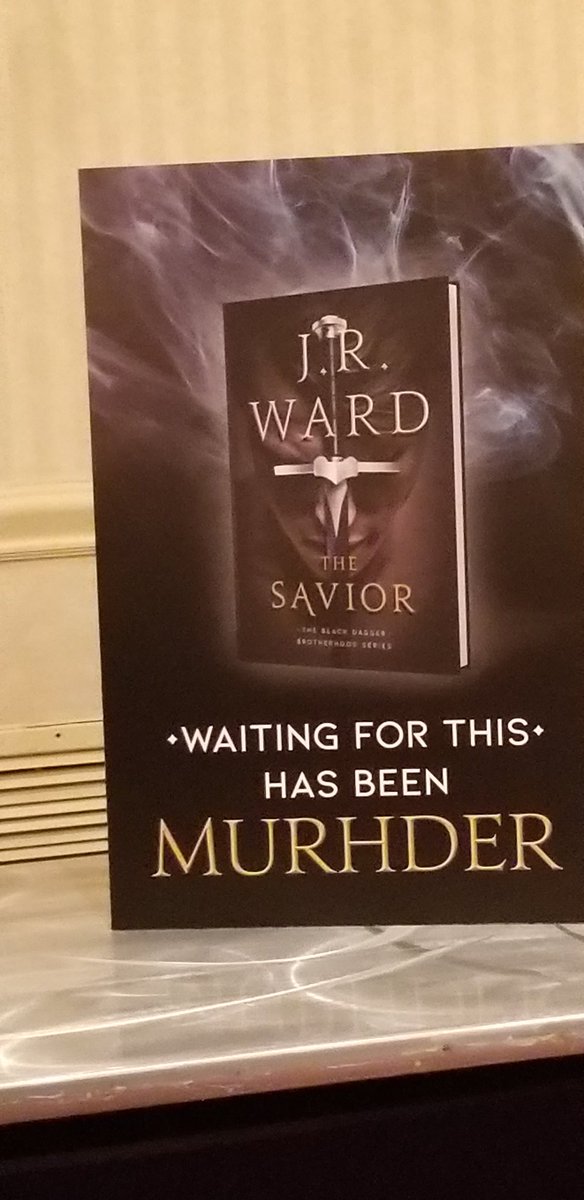 Live from Cincinnati #TheSavior #Murhder #JRWard #BlackDaggerBrotherhood #HashtagHashtag <a href="/JRWard1/">J.R. Ward</a>