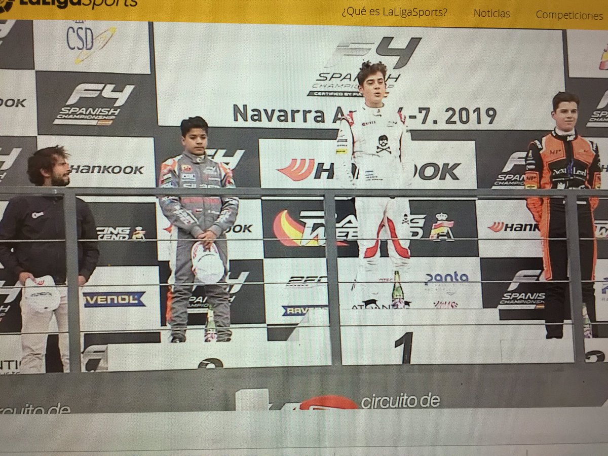 EPIC_RW's tweet photo. Aquí está el podio de honor de la primera carrera de la temporada en @F4Spain #Cokapinto #AlHabsi #VanBerlo https://t.co/xTauu0o9Fe