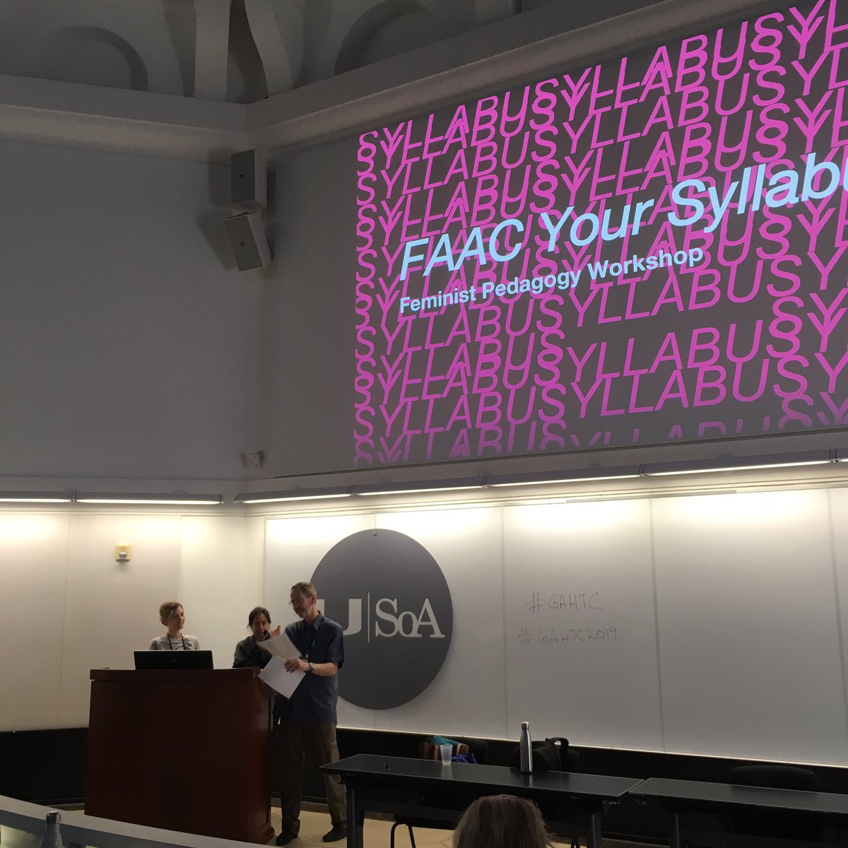 DrFMarcello's tweet photo. We need more of these - Feminist pedagogy workshop at #gahtc2019 https://t.co/qytvPx90l4