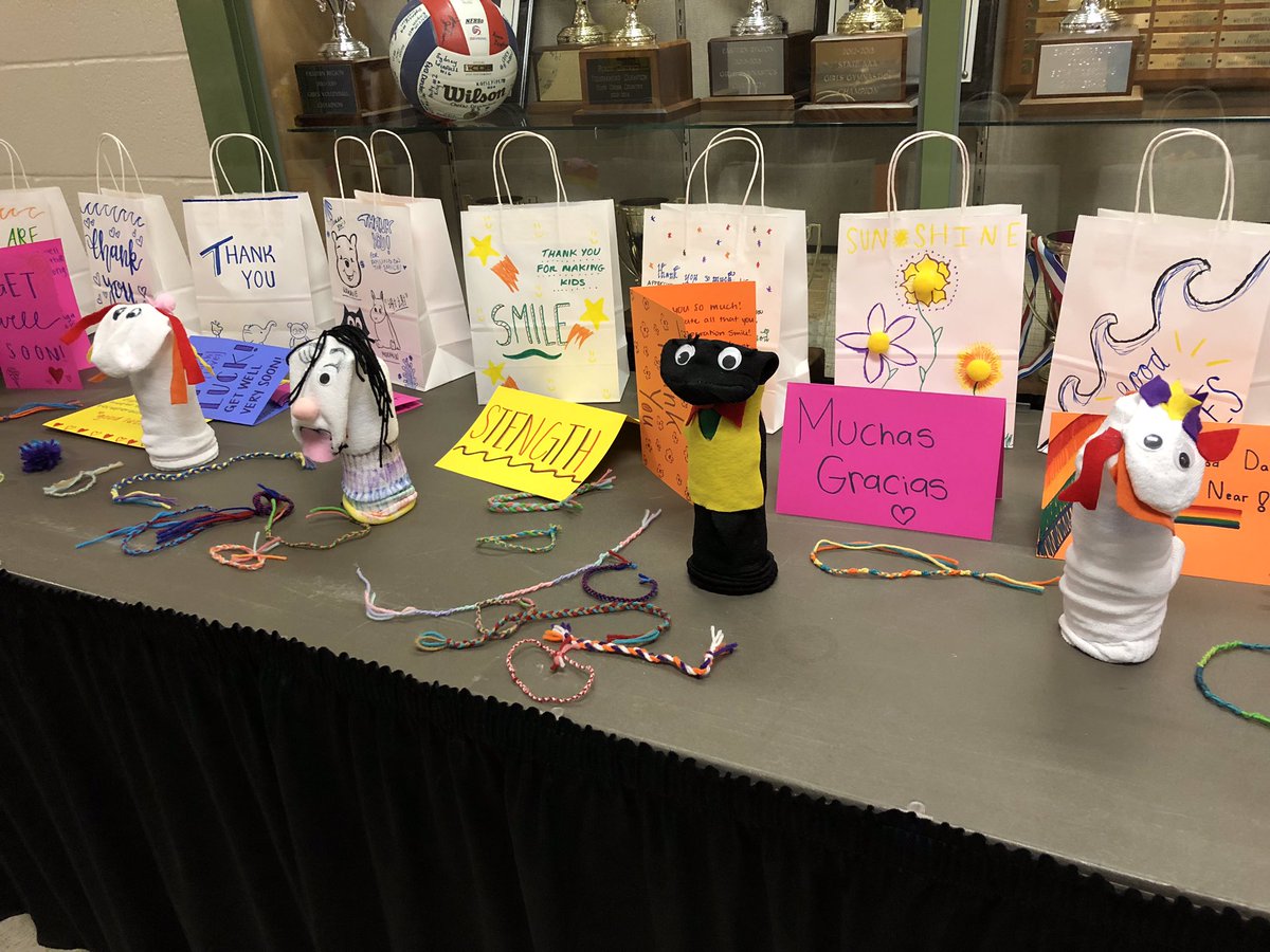 vhslslc2019's tweet photo. Look at all of these amazing projects ready to be sent to help children around the world!! So proud to have partnered with Operation Smile! @operationsmile @VHSL_activities #VHSLSLC19 https://t.co/w6pW4VX6dX