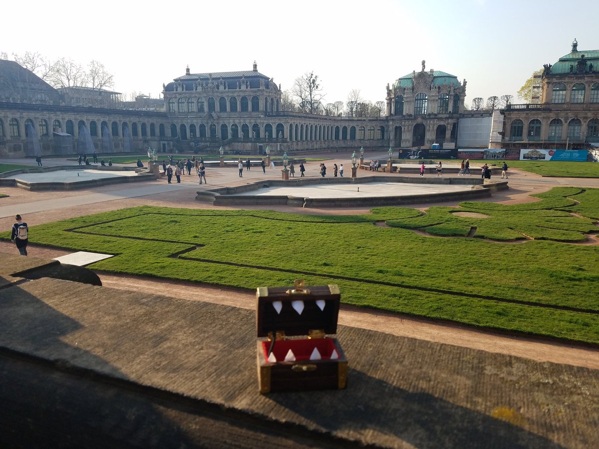 GamingGeare's tweet photo. Scavenger hunt was a hit! #mimsythetravelingmimic #mimic #travel #germany #dnd #dresden #siteseeing #scavengerhunt https://t.co/qUjgR0PCuN