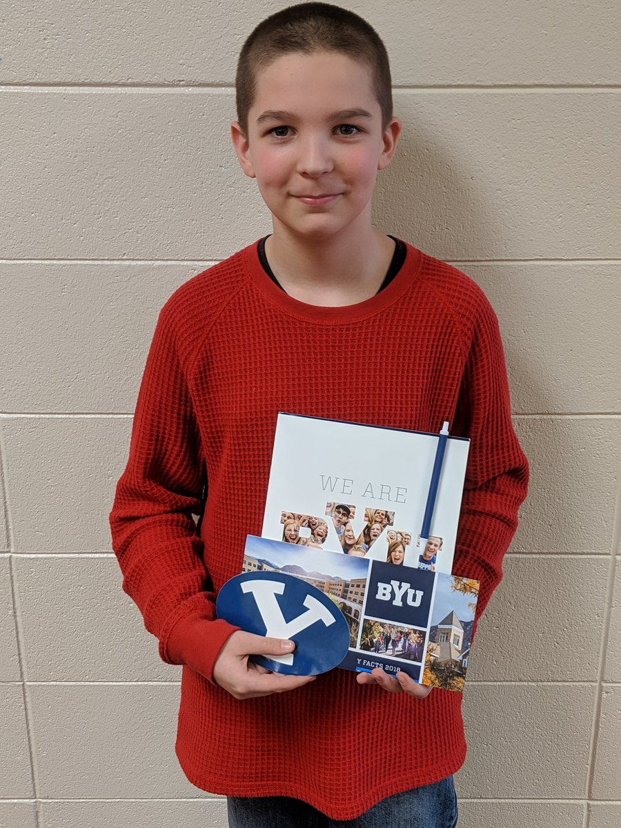 TigerMath6's tweet photo. As part of our SMS 6th grade Math March Madness Tourney PBL-students wrote letters to the schools participating. Thanks @BYU for replying! @smstigers1 #SpencerTigers https://t.co/AIw7F5pon8