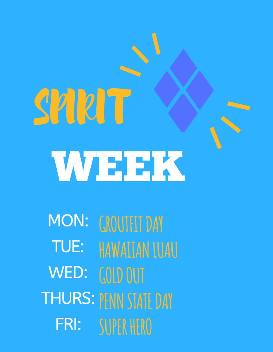 Spirit week for MINITHON!! Starting on Monday! 🎉🎉 #FTK #MiniTHON #Spiritweek