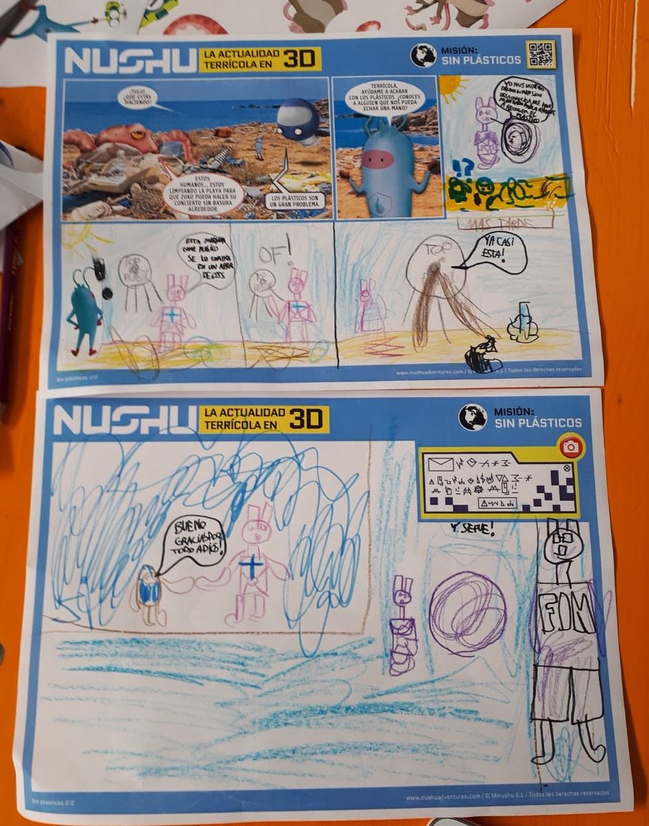 NUSHU_esp's tweet photo. NUShu tiene un montón de nuevas ideas para resolver el problema del plástico que llega a la naturaleza gracias a sus amigos del #37ComicBcn @COMIC_bcn https://t.co/Ue0u5fwHxy