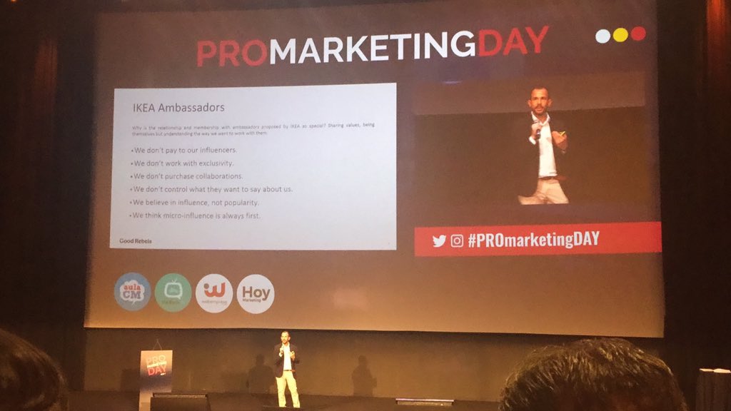 " Los influencers han de tener influencia y no popularidad" #PROmarketingDAY