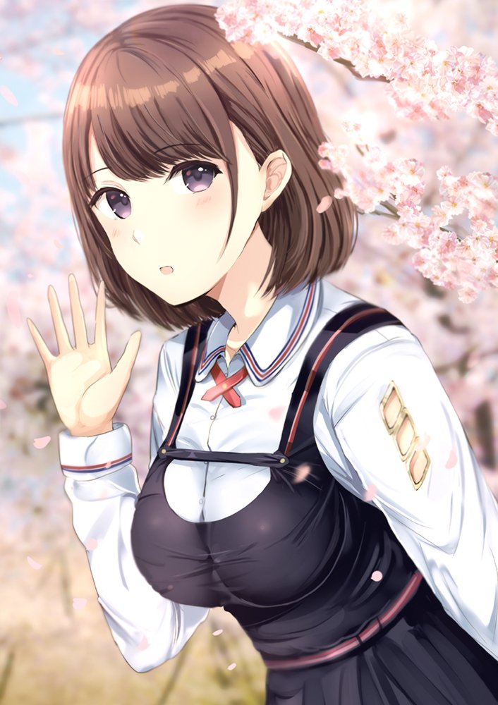 ボブヘアと桜🌸 