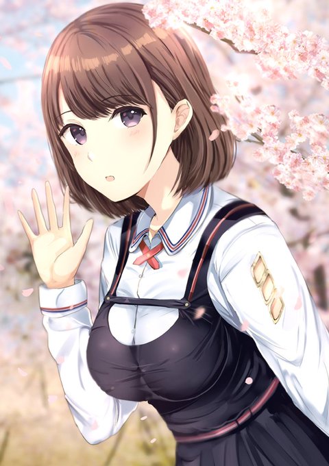 ボブヘアと桜🌸 