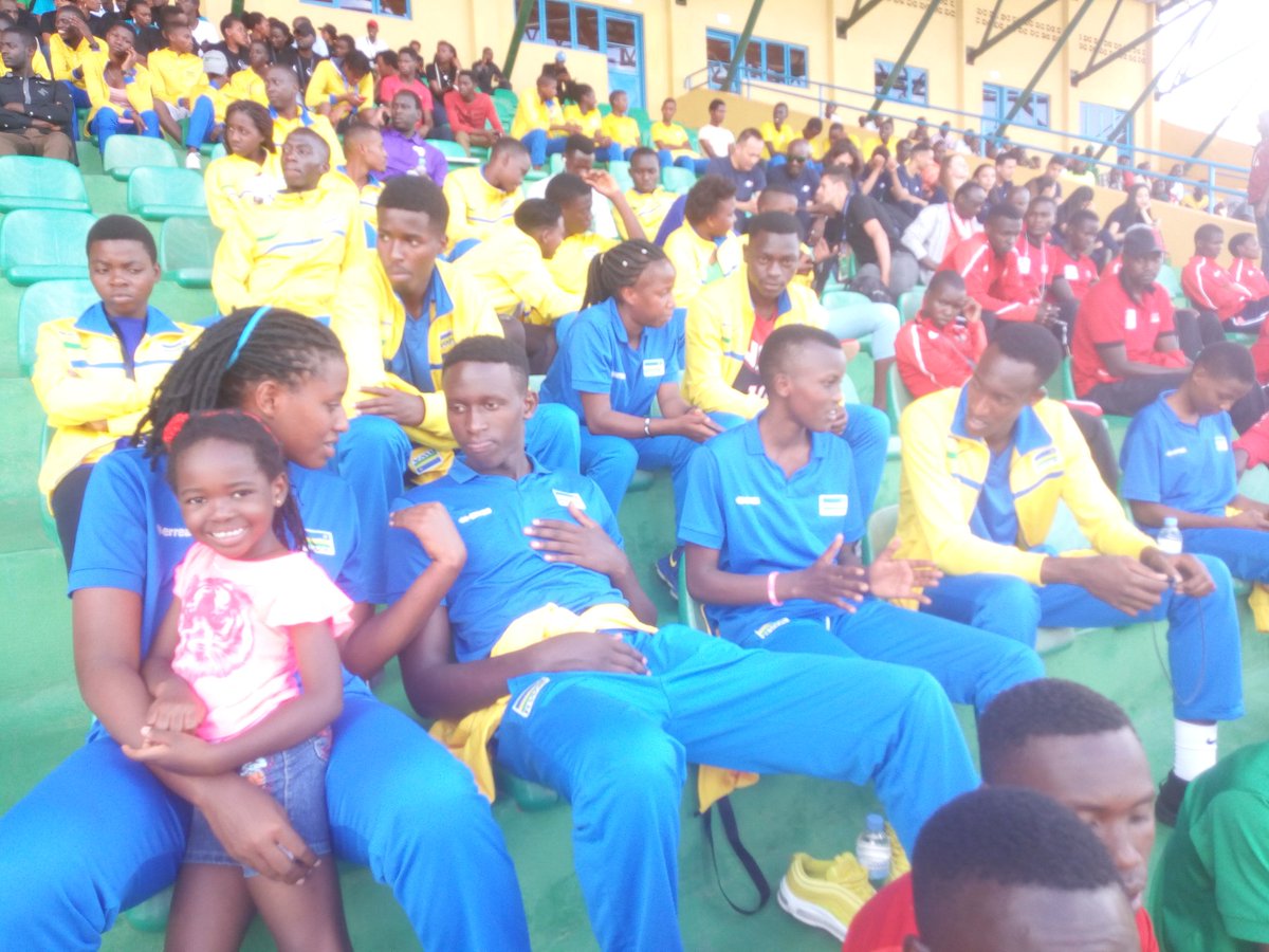 In the ceremony  of closing  #ANOCA5YouthGames19 the flag of Anoca is putting down  by delegation of Anoca ,mayor of <a href="/HuyeDistrict/">Huye District</a> and all teams which  participated the competition
<a href="/muvalens/">Valens Munyabagisha</a> <a href="/FERWAFA/">Rwanda FA</a> @MINISPOC <a href="/EricBayisenge/">Eric Bayisenge T.</a> <a href="/OlympicTanzania/">Tanzania Olympic Committee</a> <a href="/A_sebutege/">Sebutege Ange</a> <a href="/RwandaOlympic/">Rwanda National Olympic and Sports Committee</a> <a href="/Muzungu4/">Richard Kwizera</a>