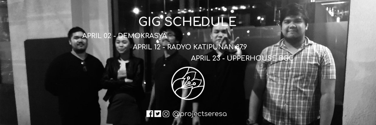 projectseresa's tweet photo. Seresa in full view. 🌸 Catch us on these dates!!!

Original band photo by Trish Ycasiano https://t.co/eJ0JBumnLe