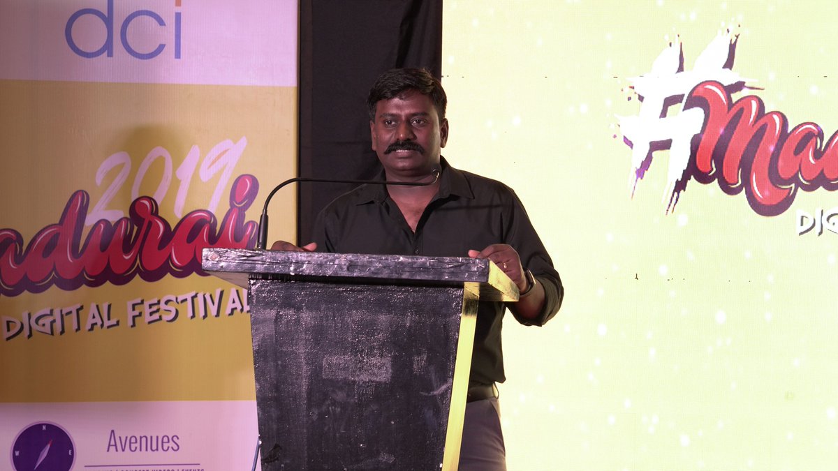 MduDigiFest2019's tweet photo. A Motivational, Informative and a Fun filled speech by Raj Mohan from Put Chutney @put_chutney 

#Madurai2019 #MaduraiDigitalFestival https://t.co/M03otvRJ9l