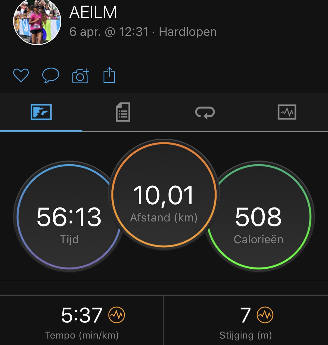 aeilm's tweet photo. Mijn best gedaan #loverunning @Lopen_is_leuk ondanks onderweg losse veters 👎🏽 #drukke zaterdag #ziekenbezoek #crashcourse almqrmdsadas #featureengineer #future 👍🏾 #ajax #DR begeleiden en dan is het inmiddels zondag, fijn weekend @Hardloopmaatjes en @loopmaatjes https://t.co/w5pZD3ZNyD