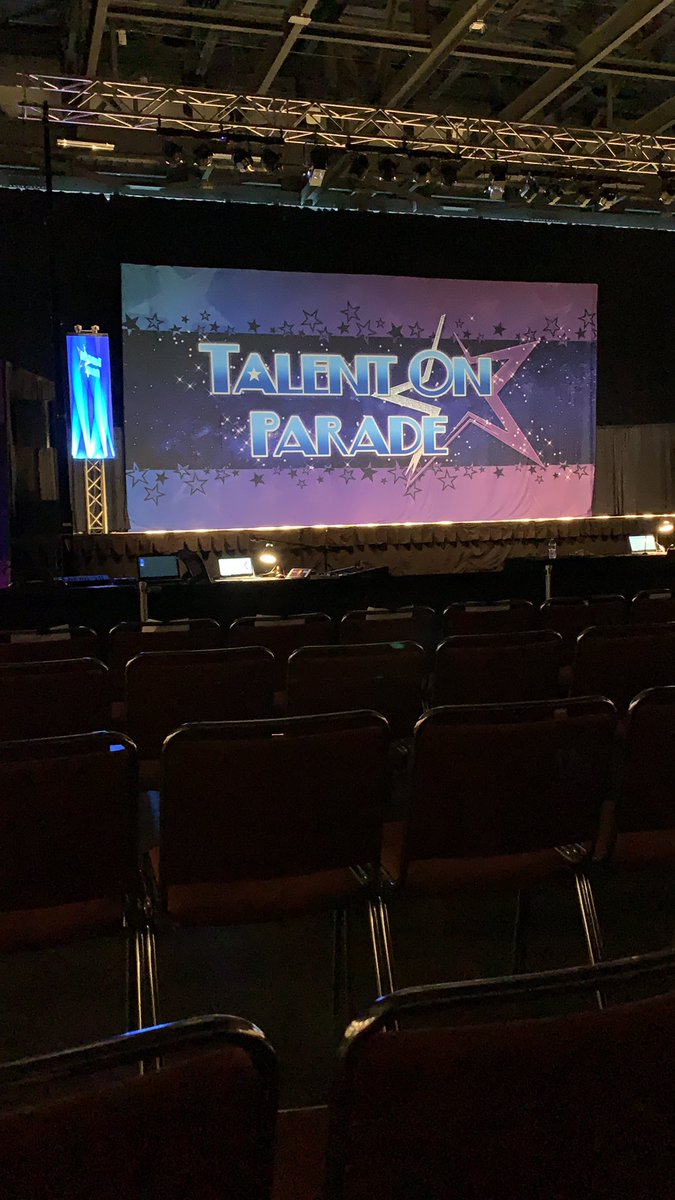 mac4cy's tweet photo. My seat for the next 14 hours. Bring on all the dancing. #dvfam #talentonparade https://t.co/yV0NoVudsR