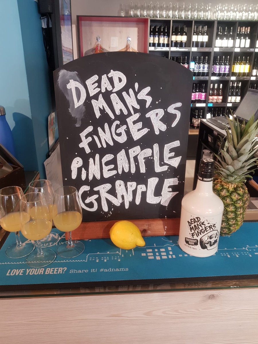 On taste today! Open until 6pm!! #norwichshops #norwichlanes #deadmansfingers #cocktails
