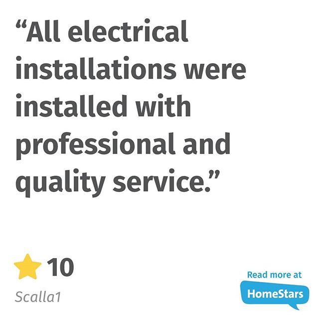 daliranelectric's tweet photo. Receiving another review on Homestars. https://t.co/irmnuQ3iY8