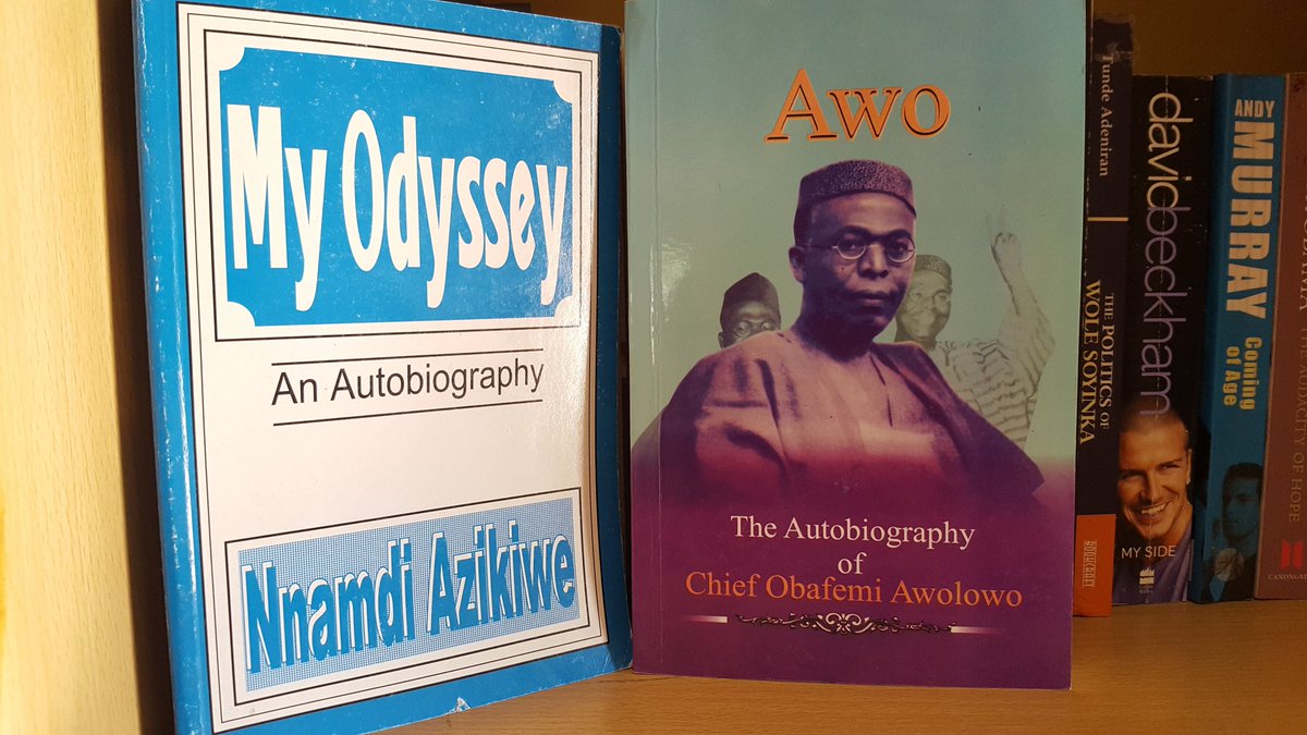 AMABBooks's tweet photo. History should be returned to the school curriculum. But here we have the autobiographies of the #GreatZik and #Awo for your reading pleasure. Time to drink directly from the taps of wisdom.
#ordernow #nationwidedelivery #obafemiawolowo #nnamdiazikiwe #nigeria https://t.co/uNjqNZln4E