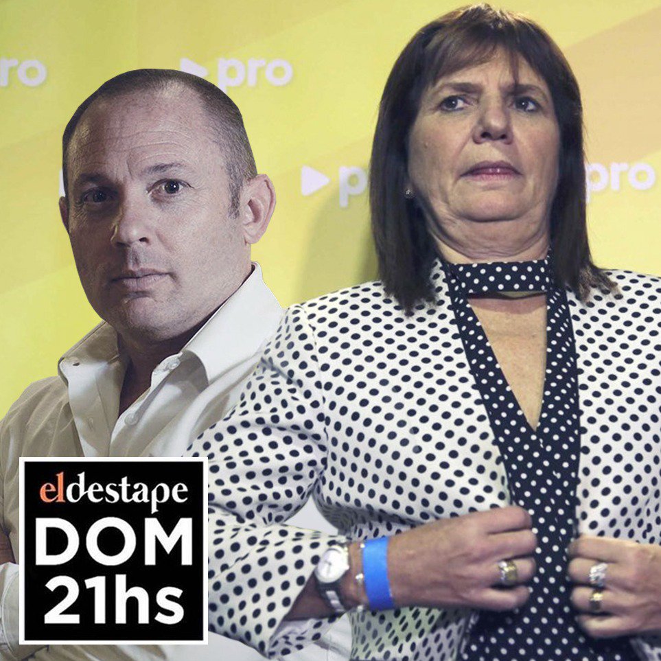 eldestapeweb's tweet photo. EXCLUSIVO | Las pruebas de que D'Alessio trabajaba con Patricia Bullrich.

Este domingo a las 21 hs no te pierdas El Destape https://t.co/dL56fnMHp4