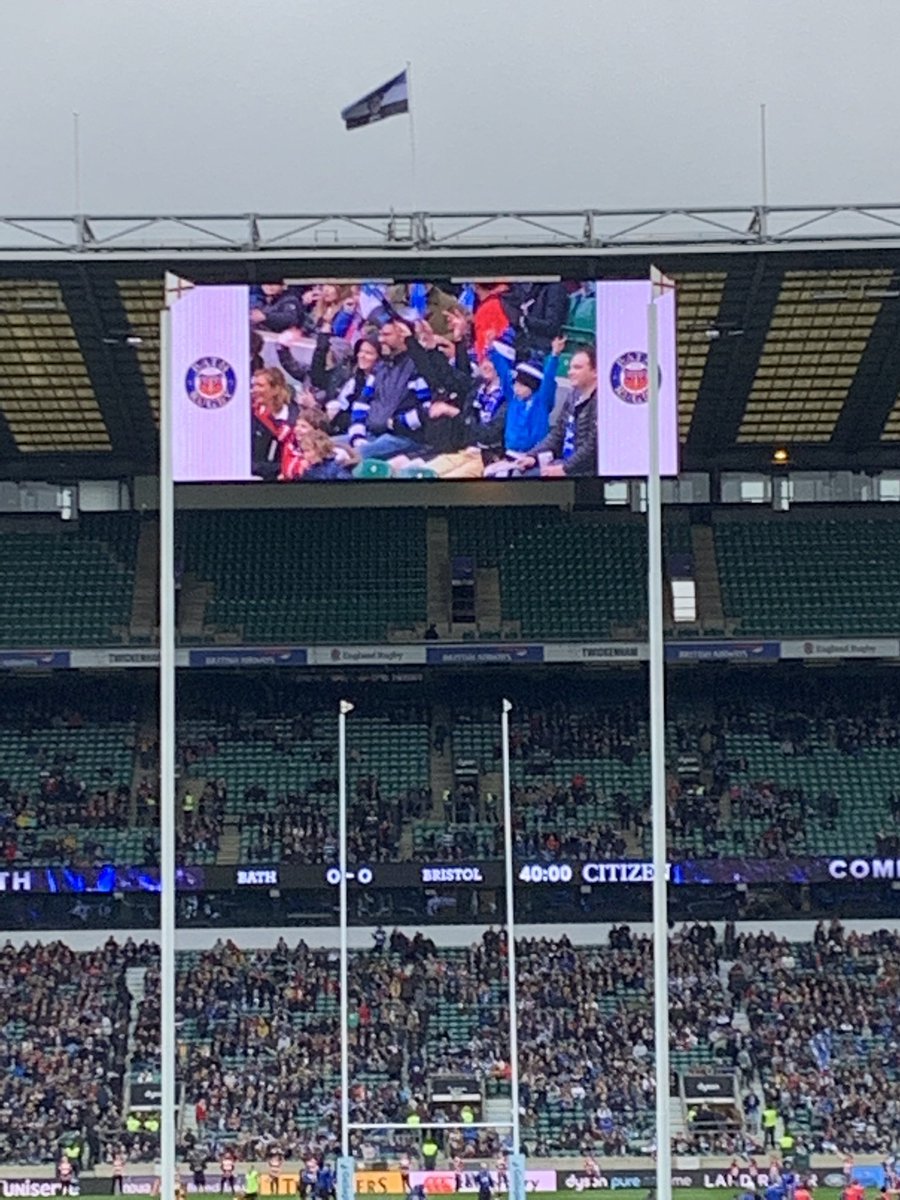 The Bath flag flying over Twickenham-bring on #TheClash2019 !