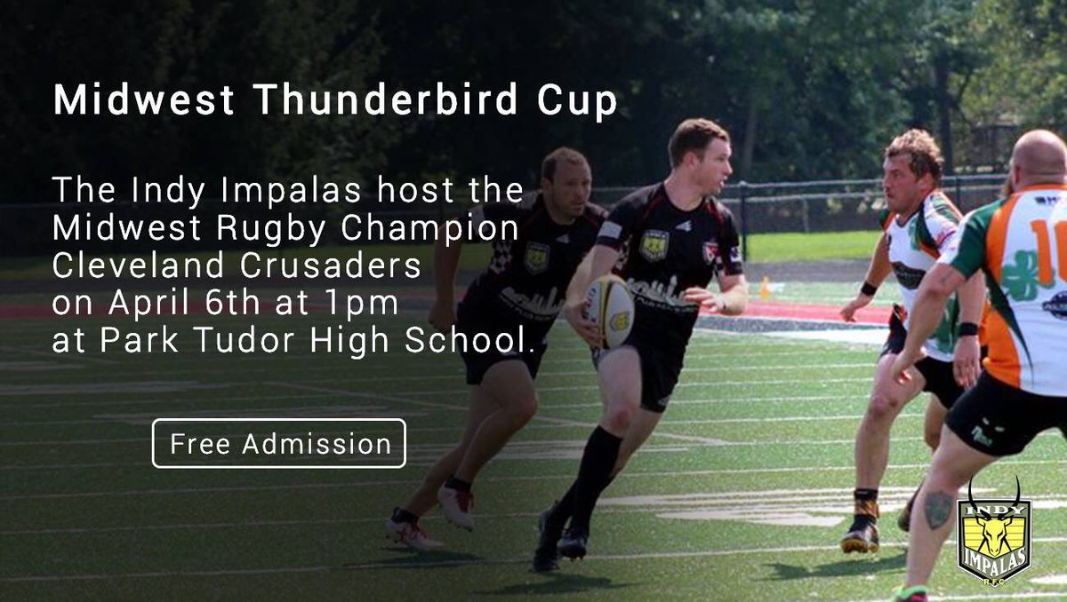 Indyrugby's tweet photo. Sun is shining and it’s almost 70 degrees outside today.  Why not go watch some top level rugby today for FREE! https://t.co/5L8AjqnHYZ