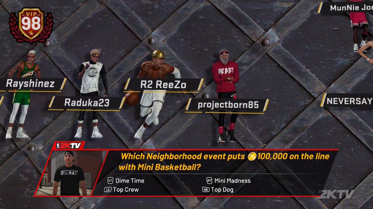 Round2HQ's tweet photo. We want to give a huge shoutout to @ReeZoDaShoota for reaching 98 and making 2KTV! Congrats ReeZo! #R2Way⚡️ https://t.co/OcvZObsfsY