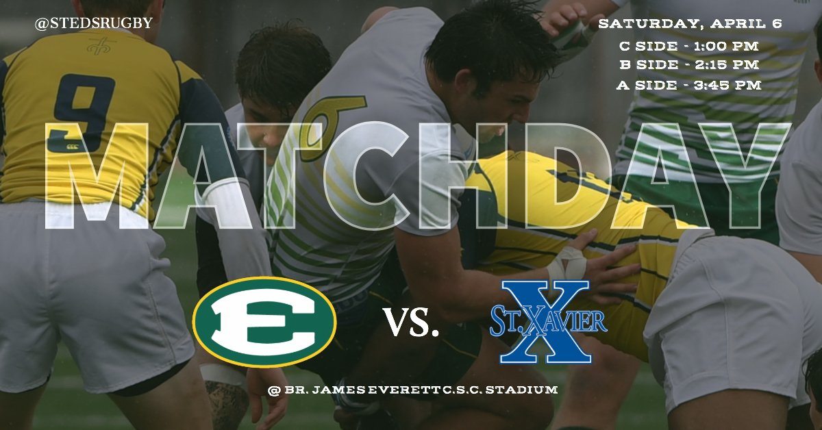 sehsathletics's tweet photo. Matchday!.  @StEdsRugby takes on @stxrugby.  Action starts at 1:00 PM. #edsup #edsman #GoEagles

📍Br. James Everett C.S.C. Stadium
🎟️ $4 - Student   $6  - Adult https://t.co/uHFNDtmXwO