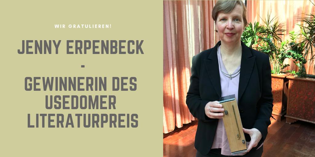 Wir verneigen uns vor Jenny Erpenbeck, der Gewinnerin des Usedomer Literaturpreis 2019! Im Rahmen der Usedomer Literaturtage nahm die Berlinerin den beghrten Preis heute in unserem SEETELHOTEL Ahlbecker Hof entgegen.