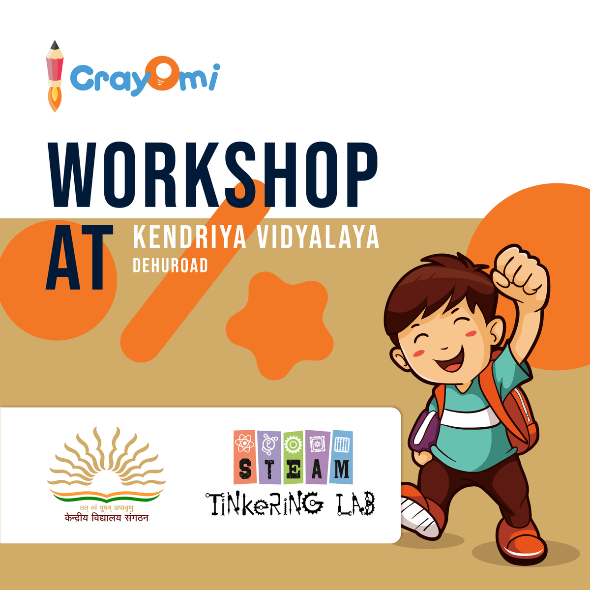 crayomiedu's tweet photo. "Conducted Workshop at Kendriya Vidyalaya Dehuroad #ATAL_Tinkering_Lab #Design_Thinking_Workshop
#21st_Century_Skills
Apply now for Summer Batches https://t.co/ImZC1lEbKw
For More Information contact +91 9982-923-923 or visit https://t.co/GCUH7JOl19" https://t.co/OEtoWdJiNX