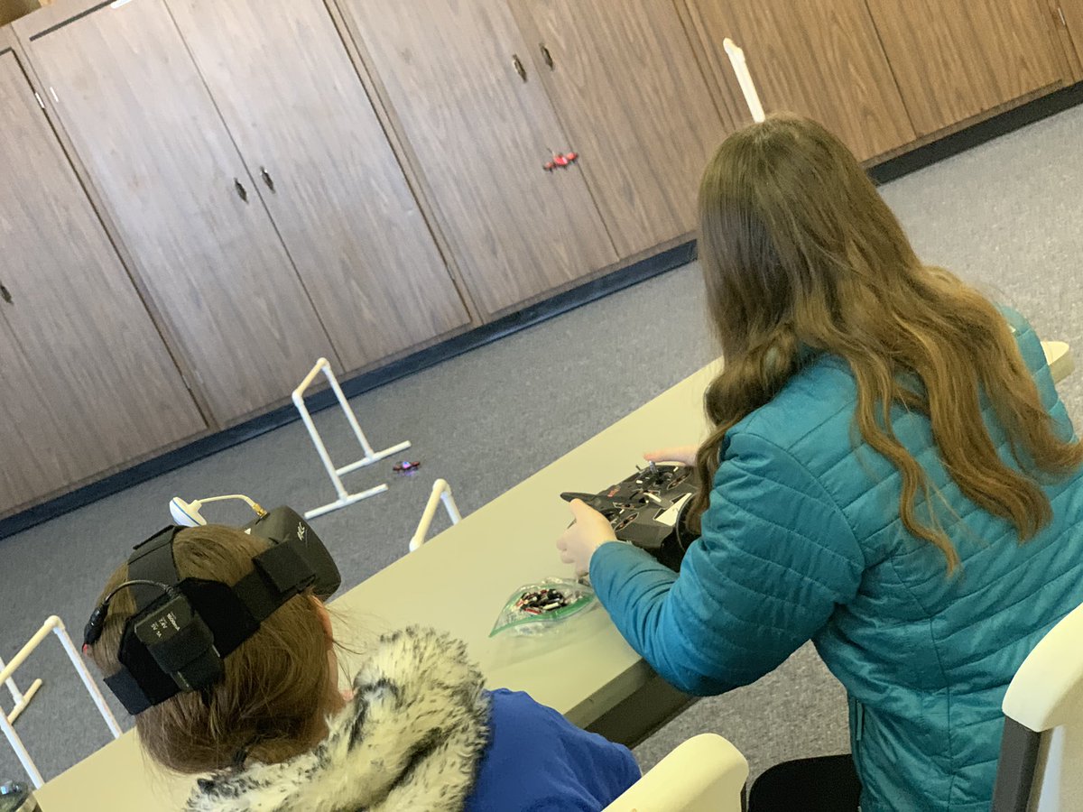 chasrabesh's tweet photo. Getting ready for some #droneracing! #tinywhoops #GreatDayToBeARanger #onerangernation in #myohioclassroom. The fun starts here at #thechallengercenter in #oregonohio let’s go #dronerangers! https://t.co/WA0BaxLZlf