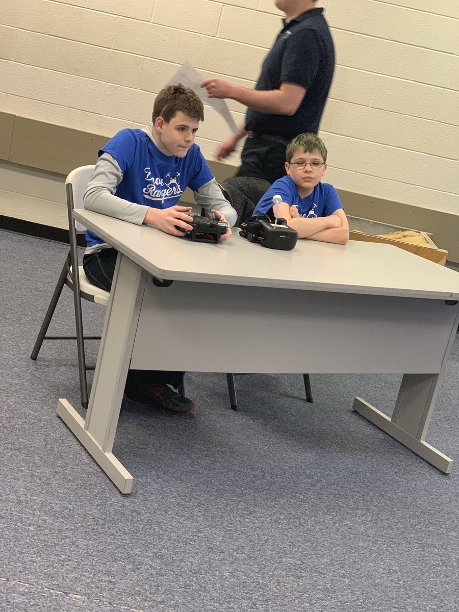 chasrabesh's tweet photo. Getting ready for some #droneracing! #tinywhoops #GreatDayToBeARanger #onerangernation in #myohioclassroom. The fun starts here at #thechallengercenter in #oregonohio let’s go #dronerangers! https://t.co/WA0BaxLZlf