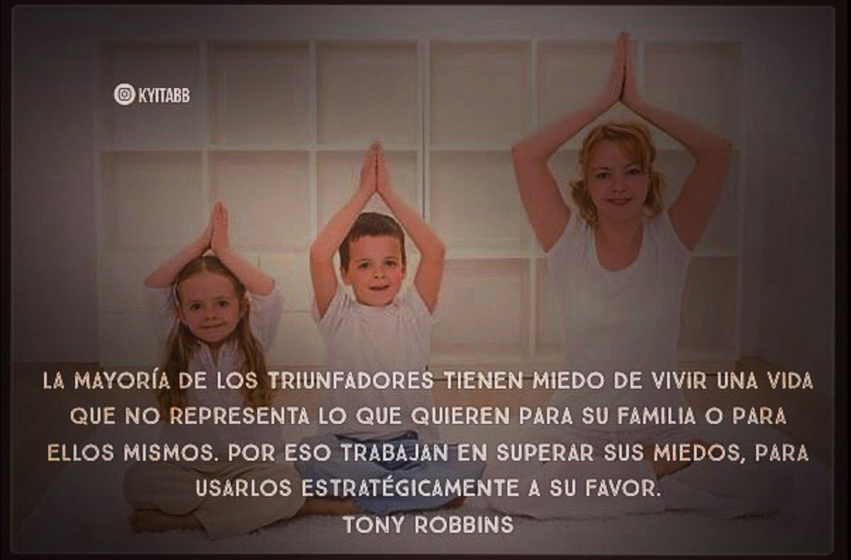 CLAUDIARomanill's tweet photo. La mayoría de los #triunfadores tienen #miedo de vivir una vida que no representa lo que quieren para su #familia o para ellos mismos. Por eso trabajan en #superar sus #miedos , para usarlos estratégicamente a su favor.
#TonyRobbins
#KYITABB https://t.co/KUlYb7DW5c