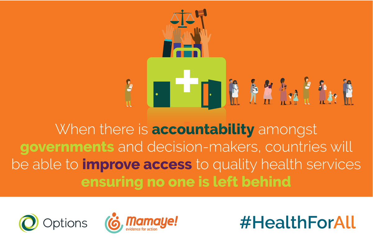 OptionsinHealth's tweet photo. .@E4AMamaYeAfrica helps to bring together governments, civil society &amp; the media to build a culture of mutual accountability among stakeholders in health. This is essential to generate increased quantity &amp; quality of health services for all #UHC #HealthForAll #WorldHealthDay @WHO https://t.co/HDRALez7uN