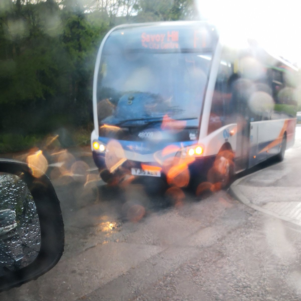 terminal7's tweet image. #stagecoach parked on my drive again. He reversed right into a roundabout and give way to let me out my own house!