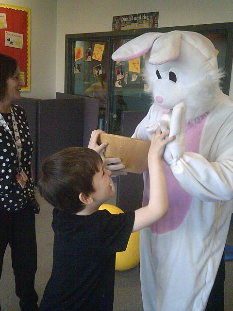 NCEA_Castle's tweet photo. A lovely surprise for our primary children yesterday as the #EasterBunny hopped into assembly to kindly hand out chocolate eggs. Thank you very much @LiamV4e @VisionForEd - Happy Easter! https://t.co/po6rMQfV8r
