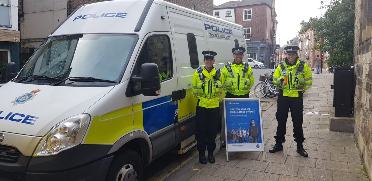 NYP_York's tweet photo. @NPTYorkcity are out in the City Centre today launching this year's #OpErase at the same time #ProjectServator officers have been out as well, all working to keep visitors and residents safe. @NYorksPolice #ActionCountersTerrorism https://t.co/BzDhoJMO0P