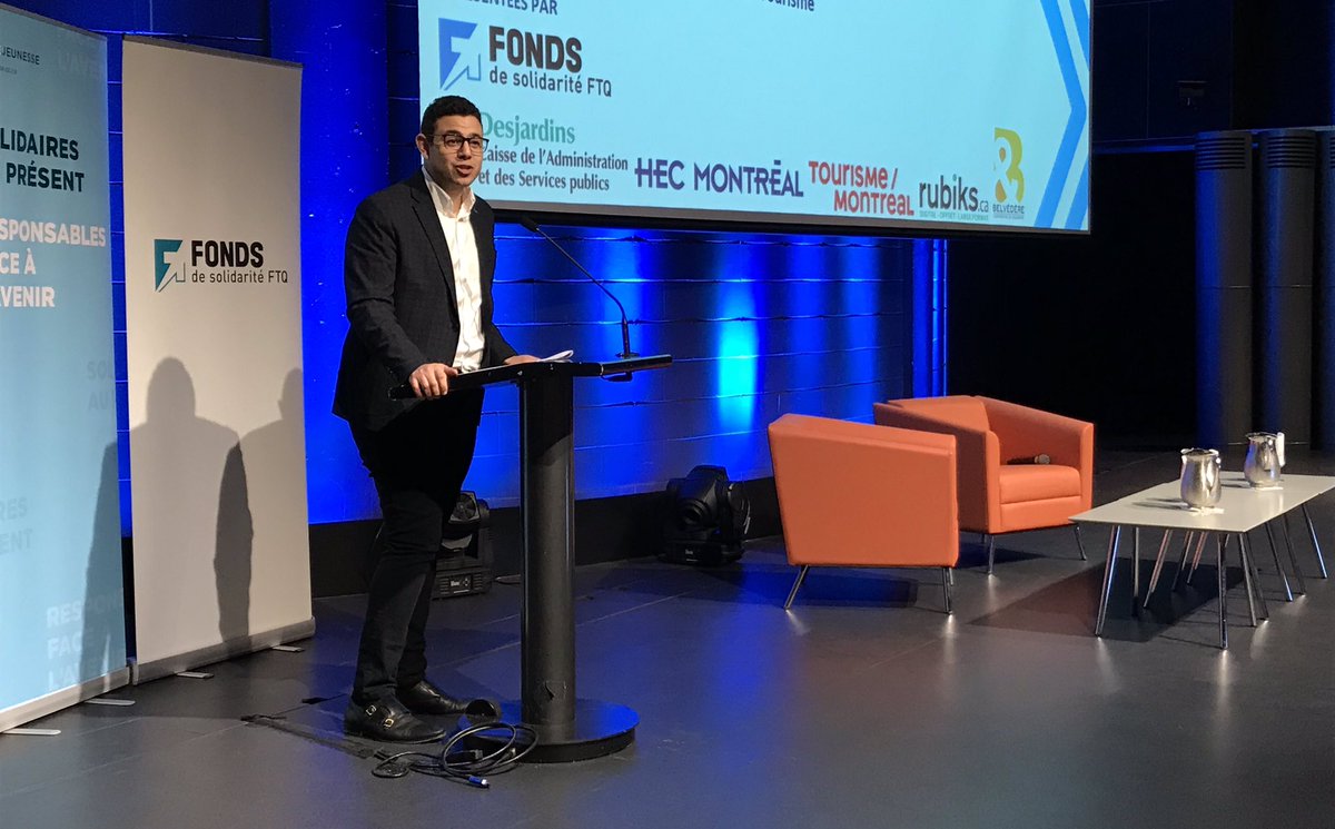 jfrobergeQc's tweet photo. Présent avec mon collègue @Poulin_Samuel , adjoint du Premier ministre en matière de Jeunesse, au rendez-vous Maîtres chez vous organisé par @forcejeunesse ! 😀#MCV2019 #ÉduQc #CAQ https://t.co/MIePVpkui8