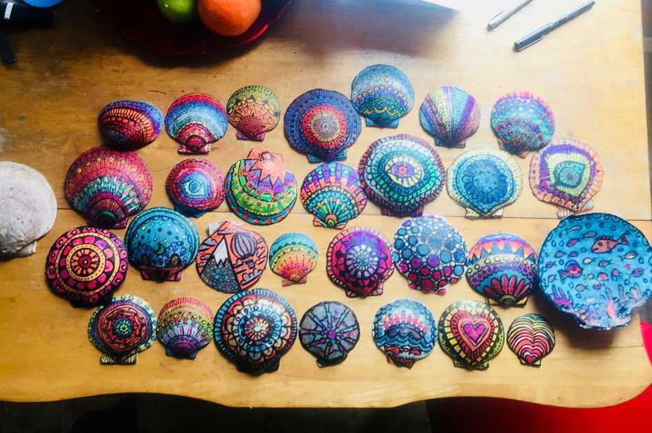 My 7y/o started a company called “Not Shellfish.” She collects shells, paints them. Offers me a dollar from the sales to do the ink overlay and then donates two dollars to the animal shelter from every one she sells. 

Maybe she’ll run this country someday. 😍