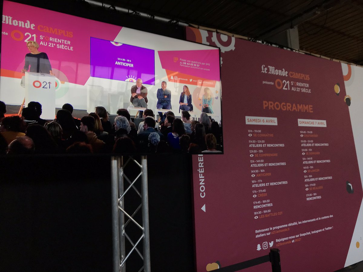 En ce moment, Solene Saguez, UX designer et ancienne étudiante de LISAA, parle des compétences du XXIe siècle dans le cadre de la table ronde « Anticiper » de #O21 <a href="/lemondefr/">Le Monde</a> @fvermorel <a href="/UXRepublic/">UX-Republic</a> <a href="/Agnes_Nicolas/">Agnès Nicolas Ifker</a> <a href="/ConstanceGrison/">Constance Grison</a> <a href="/maryse_masson/">Maryse MÉNIGOT MASSON</a>