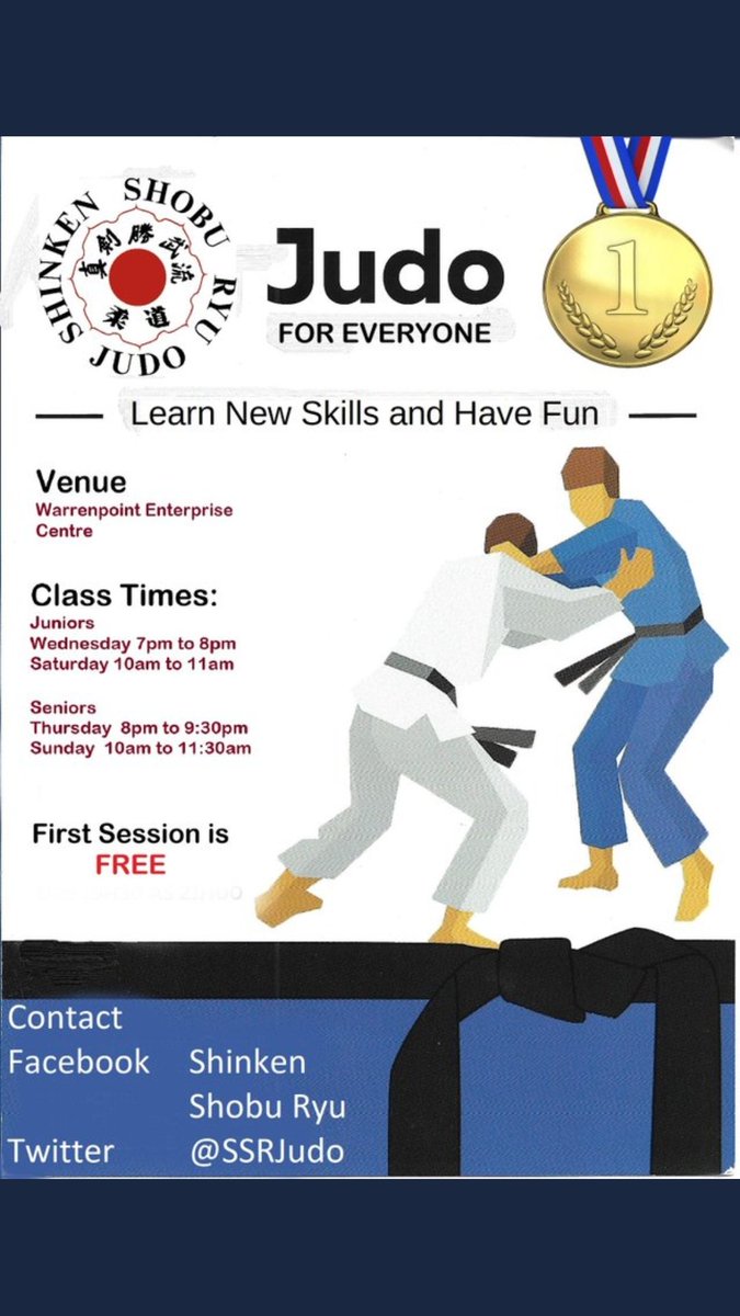 gerardwolfjudo's tweet photo. Looking forward to #SundaySweeping #SundaySession @SSRJudo why not come down and #GiveAThrowAGo #Judo4All @Newryie @NewryPerk @NewrySport @NewryDemo @NewrySpud @BalmoralW @Whistledown_ @VisitThePoint @visitwpoint @JudoNIJF @banter_show @stmarkswpoint @nmdcouncil @SportNINet https://t.co/OLOeiCmSmm