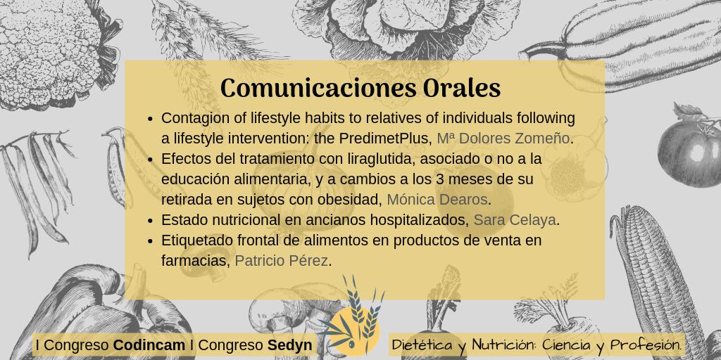 codincam's tweet photo. Continuamos con más Comunicaciones orales en el #CongresoDN, van a tratar esta vez sobre LifeStyle, estado de los ancianos hospitalizados y el etiquetado de los alimentos que se venden en farmacias y herbolarios 🍀. https://t.co/OQ0cVATzhX