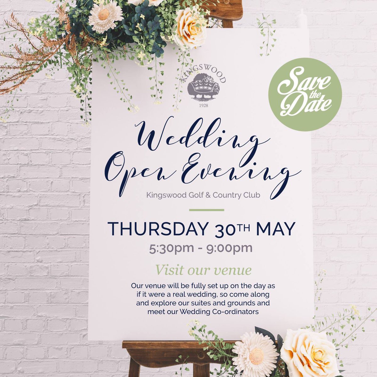 Come &amp; visit our beautiful venue dressed to impress on Thursday 30th May! Enjoy the longer evenings with a glass of bubbly &amp; viewing your dream venue! 😍🥂#wedding #weddingopenday #surreyvenue #weddinginspo