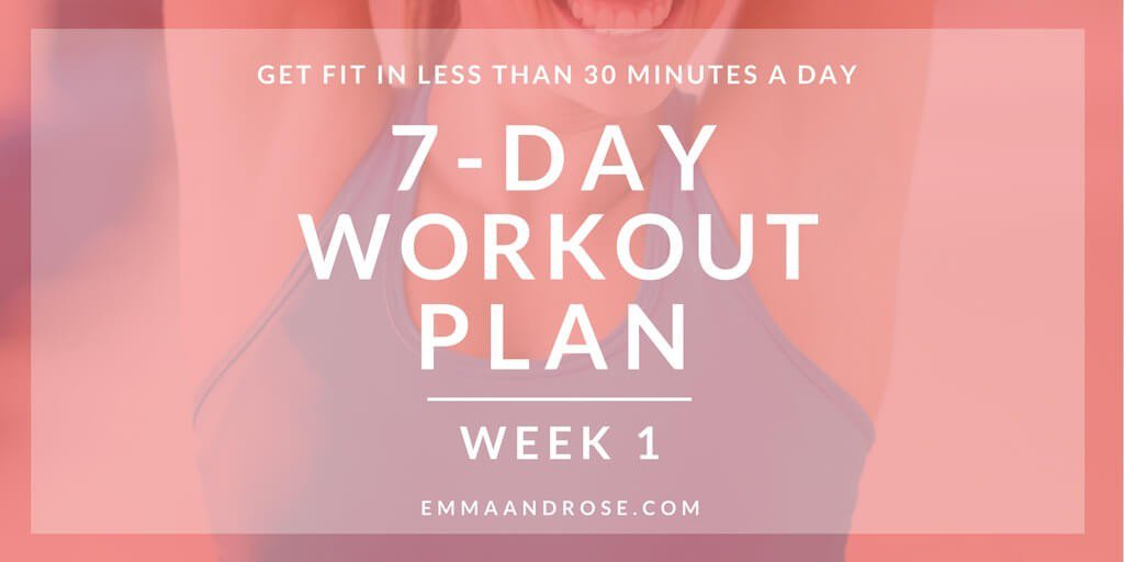 emmaandrose's tweet photo. "7-Day Workout Plan – Week 1" If you're looking for quick workouts you can do at home, look no further. This plan includes exercise circuits you can do in 20 to 30 minutes. Great for any any fitness level. https://t.co/KcGFEiRkh1 #fitness #fitlife #exercise https://t.co/6hFSV0KjSN