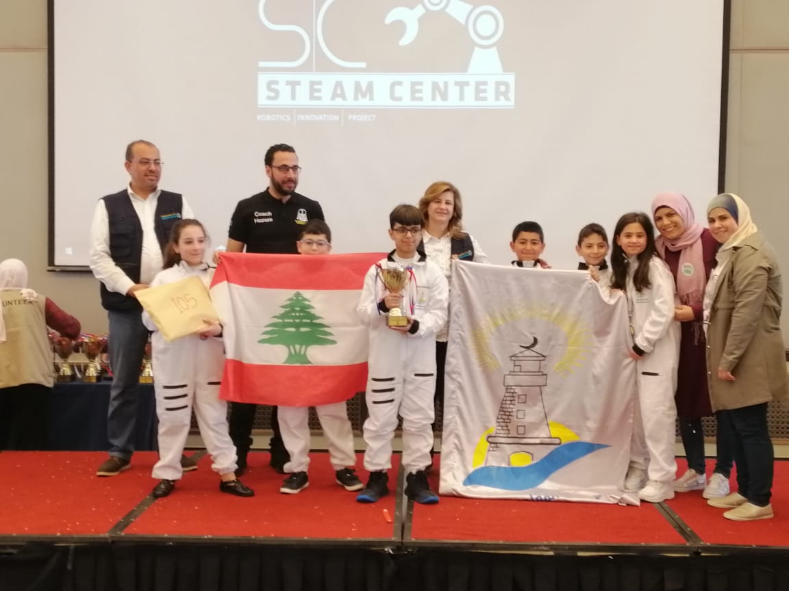 Congratulations Astrobots Team from Dawha School for the Cooperative Research Award at the 
#first_arabia_2019...Proud of our learners and teachers👍